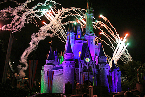 magic kingdom fireworks. grace at the Magic Kingdom