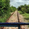 End of the Line for the Bamboo Train in Battambang, Cambodia