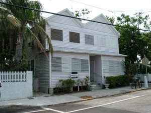 1870's era house in Old Town Key West has been converted to three apartments