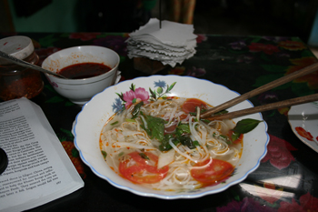 Vegetarian Pho in Hoi An, Vietnam