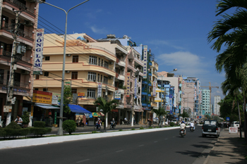 The main road in Nha Trang
