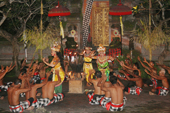 Traditional Balinese dance tells the story of Hindu legends