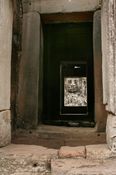 Every doorway and window in the Bayon temple looks out to another carved head