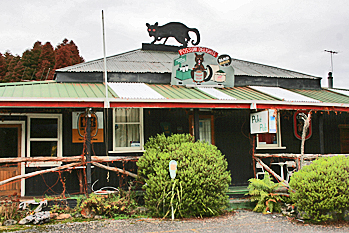 The Puke Pub on the west coast of New Zealand serves possum