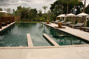 The pool at the Quarter Hotel, Pai Thailand