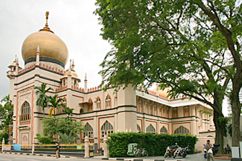 The Sultan Mosque on Arab Street is one of the most interesting places to go in Singapore