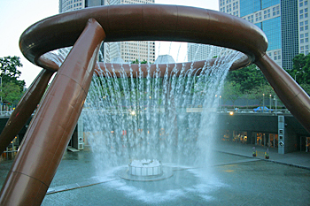 World's largest fountain at Suntec Shopping Centre Singapore