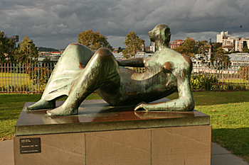 Sculpture outside the Art Museum of New South Wales Sydney Australia
