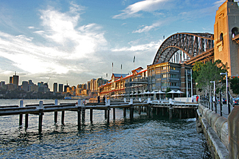 The promenade along Sydney harbour Australia