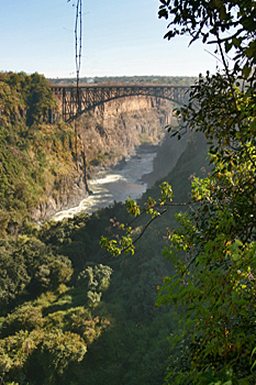 The gorge, from the Zambia side of Victoria Falls