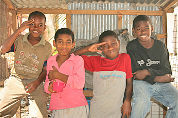 Happy kids in Stone Town Zanzibar
