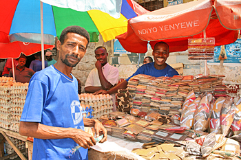 Spices for sale in the spice island of Zanzibar