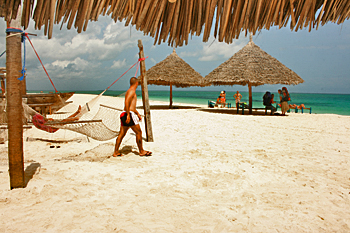 Relaxing on Nungwi Beach Zanzibar