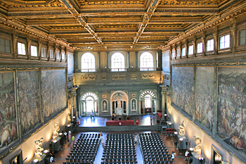 Inside Palazzo Vecchio in Florence Italy