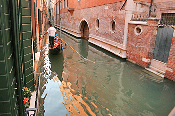 Gondoliers in Venice Italy