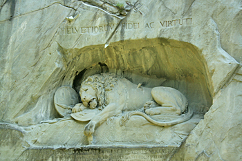 Dying Lion of Lucerne Switzerland