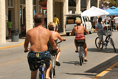 Key West bicyclers