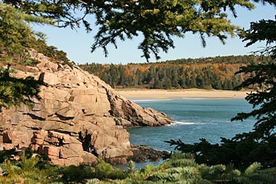 Sand Beach Acadia National Park in Maine