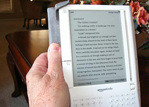 The amazing Kindle electronic reader from Amazon.com stores more than 200 titles