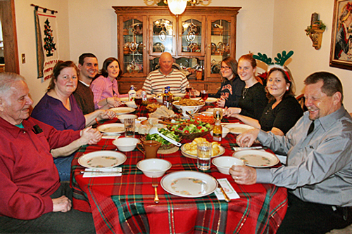 Typical Weibel family Christmas story - food, food, and more food