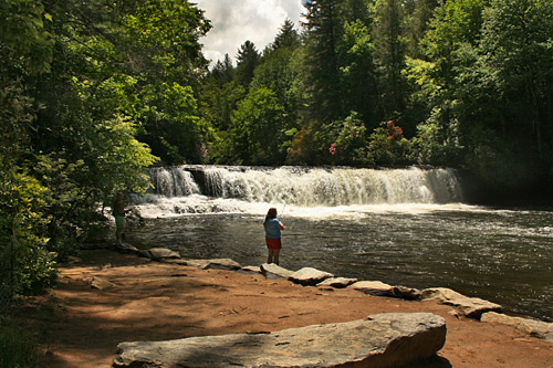 Hooker Falls, one of many North Carolina waterfalls