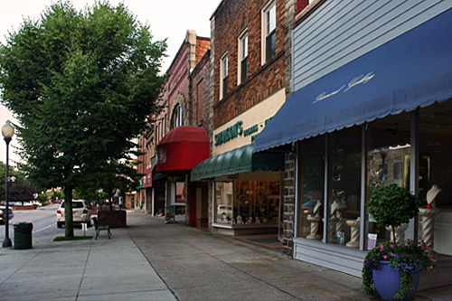 Main Street, home to the annual Apple Festival in Hendersonville, North Carolina