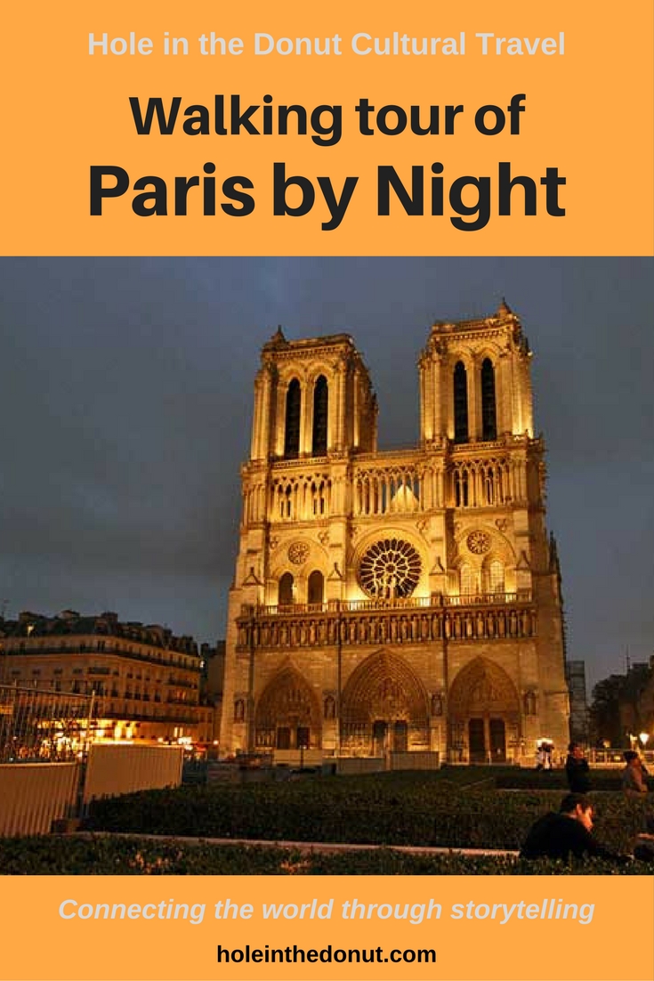 One Traveler S Route For A Walking Tour Of Paris By Night