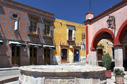 Typical street in Bernal, one of Mexico's Pueblos Magico