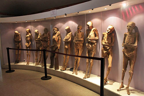 Just some of the Guanajuato munnies at the Mummy Museum