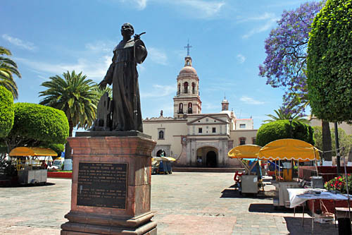 Convent of Santa Cruz in Queretaro, where the appearance of a cross in the sky stopped the battle between Spaniards and indigenous people
