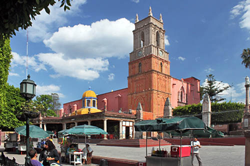 Parroquia (parish church), from the main square in San Miguel de Allende, Mexico