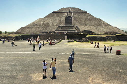 Ancient pyramids of Teotihuacan Mexico