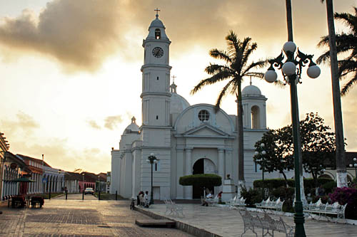 Parrish Church of Saint Christopher on the Zocalo (Central Plaza) in Tlacotalpan