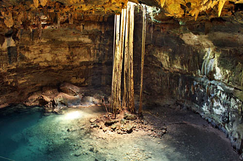 Samula at Dzitnup, is one of several spectacular cenotes near Valladolid, in the north central Yucatan Peninsula