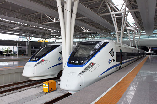 MagLev train in Shanghai China