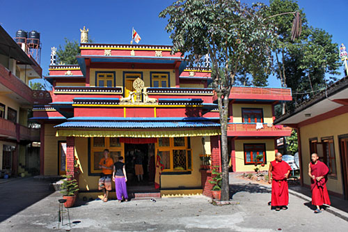 Shree Gaden Dhargay Ling Tibetan Monastery in Pokhara, Nepal