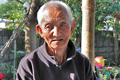 Jampa Chodok, Tibetan freedom fighter now living in a refugee settlement near Pokhara, Nepal