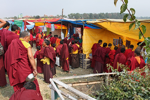 Monlam Festival at Lama Puja Sakya Monastery in Lumbini, Nepal
