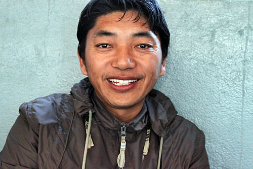 Tseten Tsering, artist and art teacher at Tashiling Tibetan refugee settlement