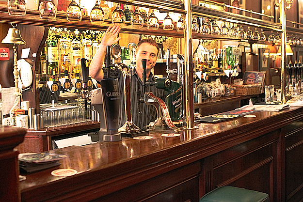 Crown Posada Pub in Newcastle, England