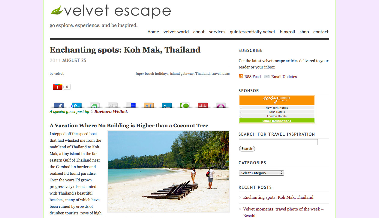 Velvet Escape Travel Blog