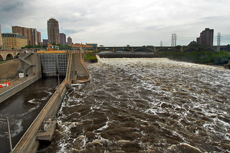 Mississippi River Spillway in Minneapolis, MN