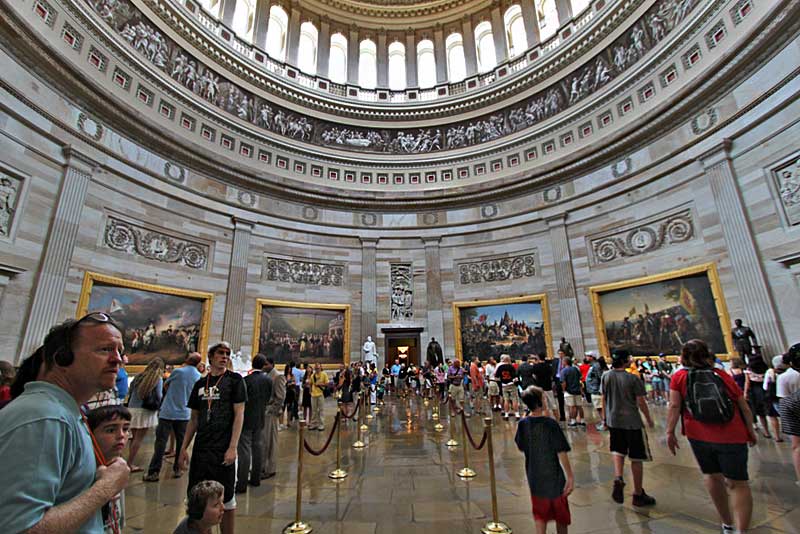 Rotunda Inside the Capitol Building in Washington, DC