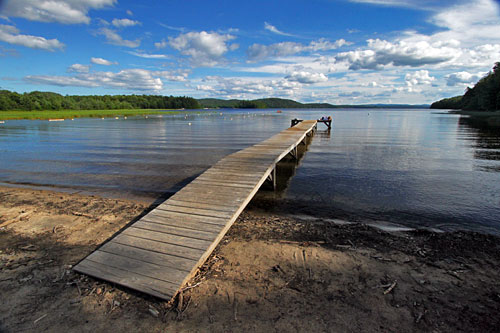 Dock on Piseco Lake at Irondequoit Inn