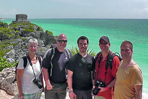 Iberostar bloggers at Tulum Mayan Ruins