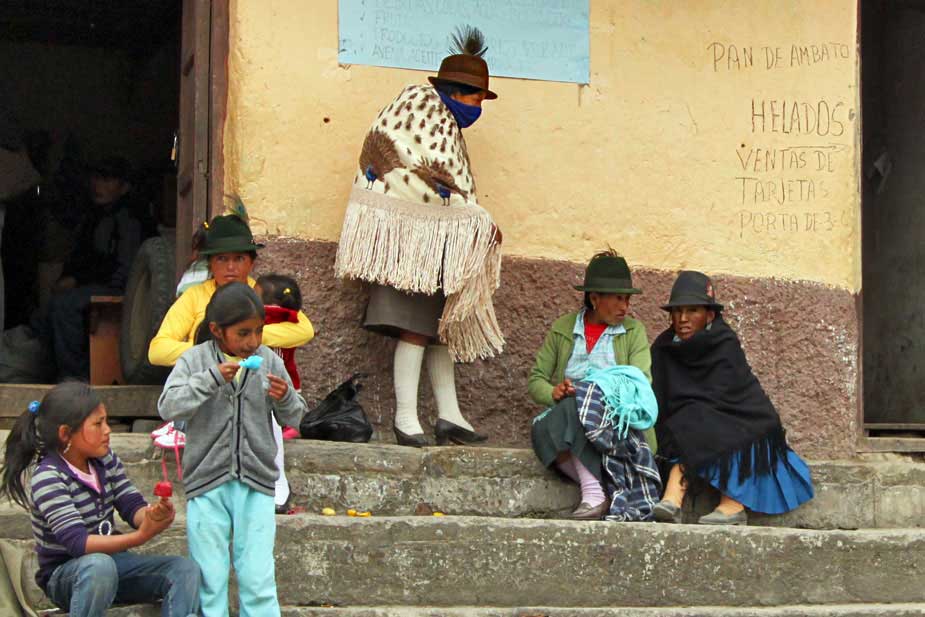 Indigenous Quichua in the High Mountain Village of Chugchilan, Ecuador