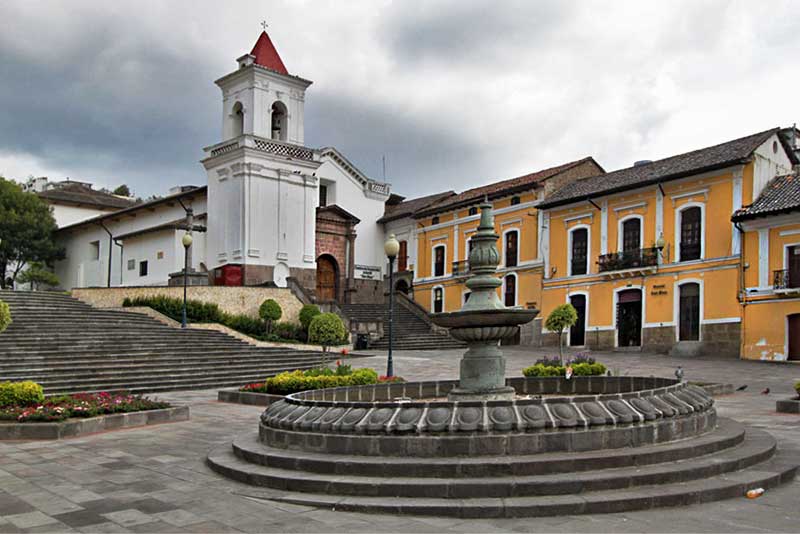 San Blas Plaza and Church, Quito, Ecuador
