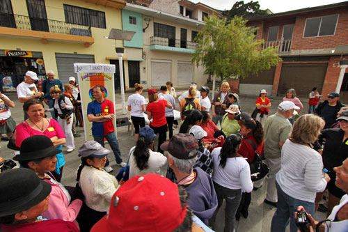 Signup at the First Annual Cuenca Turkey Trot, Thanksgiving Day, 2011