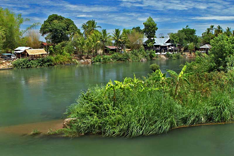 Don Khone Island on the Mekong River in Southernmost Laos