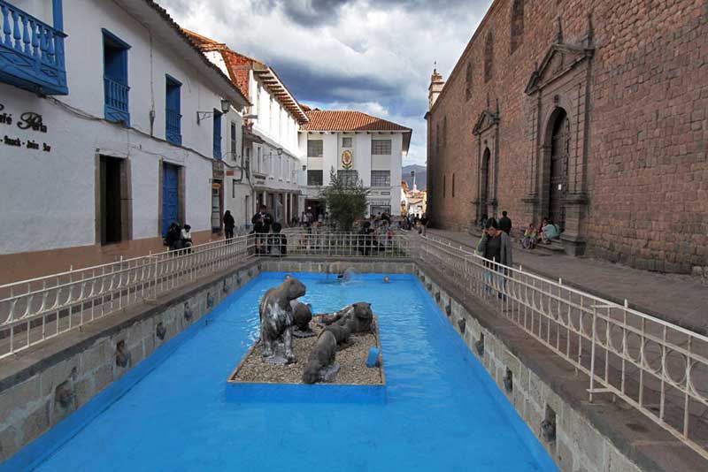 Fountain in the Historic Center of Cusco, Peru